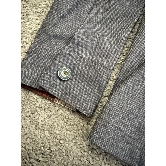 NWOT Prana Zion Bomber Jacket Men Medium Gray Full Zip Pockets Nylon Stretch - Picture 4 of 14